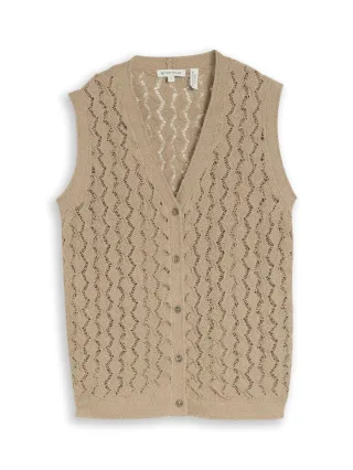 Tom Tailor - Strickweste mit V-Ausschnitt grün - Gr. - XL