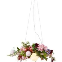 Qazqa Pendelleuchte Flower power, ohne Leuchtmittel, Warmweiß, QAZQA Hängeleuchte, g9, Bunt, Metall, Bohemian