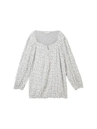 Tom Tailor - 3/4 Arm Shirt in Knitteroptik - Gr. - S