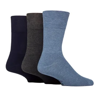 3er-Pack Herren Bambus Socken Weich Atmungsaktiv Gepolsterte Kniestrümpfe