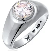 Kuzzoi Partnerring Zirkonia Weiß 925 Sterling Silber