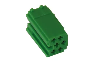 1,90€/Stk  10x MINI ISO Steckergehäuse 6 polig / grün Pin Gehäuse Stecker