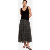 Zero Midirock Damen mit Muster Material