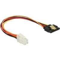 Kabel P4 4 Pin (Stecker) > SATA 15 Pin (Buchse) 20cm