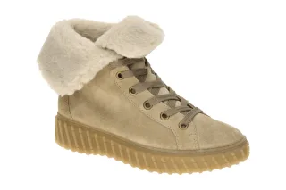 Paul Green Damenstiefel 5449-020 Beige Grain Winter Boots Warmfutter Gummisohle