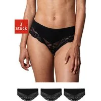 SNOCKS Hipster Panties Damen Unterhose (3-St) mit Spitze, bequem und elegant