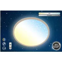 Briloner Leuchten LED Panel SLIM, CCT - über Fernbedienung, LED fest integriert, 29,3x4 cm, Wohnzimmer, Schlafzimmer, Flur, Büro
