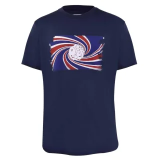 Pretty Green - T-Shirt für Herren, Logo (Marine)