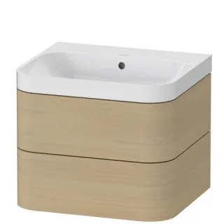 Duravit Happy D.2 Plus c-shaped Set wandhängend Mediterrane Eiche Matt 575x490x480 mm - HP4345N7171 HP4345N7171