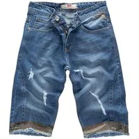 Lorenzo Loren Jeansshorts Herren Shorts Denim Blau LL-393