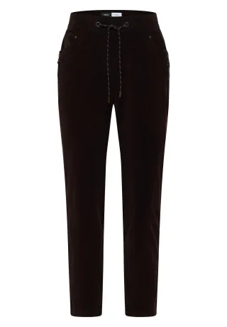CECIL - Mid Waist Slim Leg Hose im Casual Fit truffle brown - Gr. - 28