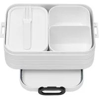 Mepal Lunchbox Bento Lunchbox Take a Break midi, 25 cm, weiß, Praktisch für unterwegs, ideal für Mahlzeiten, robustes Design