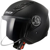 LS2 Motorradhelm OF616 Airflow II Solid Jethelm, vorbereitet für Kommunikationssystem