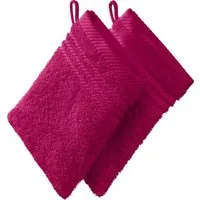 REDBEST Waschhandschuh Waschhandschuh 2er-Pack, Frottier, Walk-Frottier Uni