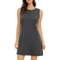 Vishes Sommerkleid Ärmelloses Kleid Damen A-Linie Jersey Baumwolle Unifarben Alternative Mode, Boho, Hippie, Ethno, Festival