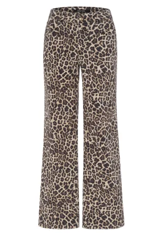 Marc Aurel - Jeans mit Leoprint - Gr. - 46