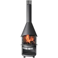 asado Grillkamin Gartenkamin Fuego 70 Stahl Feuerstelle & Grill Ø 70 cm
