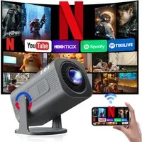 XGODY 2026 Neu Tragbarer Projektor Gimbal 3Pro 4K Android 14 Wifi6 BT 5.4 Mini-Beamer (260 lm, 1500:1, 3840 x 2160 px, Android 14 OS mit App-Store, Youtube, Netflix, Prime Video etc)