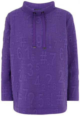 Doris Streich - Shirt purple - Gr. - 46