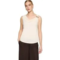 Zero T-Shirt Damen mit Wasserfallausschnitt (1-tlg) Material