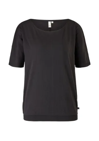 Q/S designed by - Jerseyshirt aus Baumwollmix schwarz - Gr. - XXL