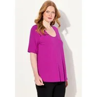 Ulla Popken T-Shirt Shirt 1/2 Arm Doublelayer