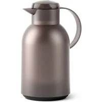 Emsa Isolierkanne Samba, 1,5 l, XXL-Modell, zeitloses Design, einfacher Knopfdruck, 24h kalt, 12h warm