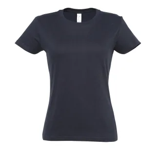 SOLS Womens/Ladies Imperial Heavy Short Sleeve T-Shirt (Navy)