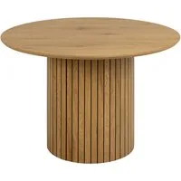 ACTONA GROUP Esstisch Yale (Tisch, Esstisch, OTTOs Choice), Esszimmertisch, Wildeichenoptik, Lamellenfuß, braun, rund, Ø: 120 cm