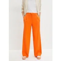 bonprix Bundfaltenhose aus Polyester, Viskose und Elasthan, Loose Fit, festlicher Stil