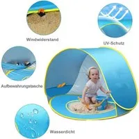 BTTO Strandmuschel Baby Strandmuschel Strandzelt Pop-up Baby Strand Zelt, Sun Shade Shelter für Kleinkinder, Tragbare