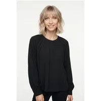 Vero Moda Langarmbluse VMBELLA LS PLACKET TOP WVN GA NOOS