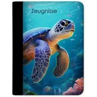 CreaDesign Schreibmappe Kinder Zeugnismappe, Dokumentenmappe, Ordner A4, Schildkröte (1-St)