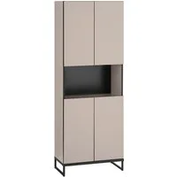 moebel-dich-auf Hochschrank VENEZIA (breiter Badezimmer Wandschrank in kaschmir 60 cm breit)
