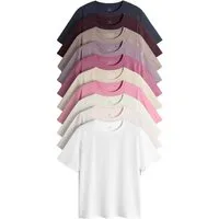 The Set T-Shirt The Set Essential Kurzarm-T-Shirts, 10er-Pack (10-tlg)