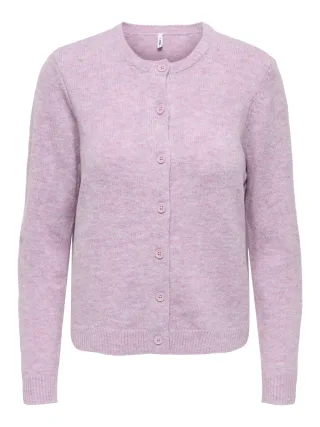 ONLY - ONLOLIVIA LS O-NECK CARDIGAN CC KNT Rose Smoke - Gr. - M