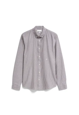 Armedangels - QUAASA STRIPES earth-cinnamon dust - Gr. - XL