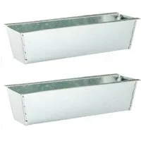 Meinposten Blumenkasten Pflanzkästen Palette Paletten Pflanzkasten Palettenbeet Blumenkasten (Spar-Set, 2 St., 2er Set, 4er Set, 6er Set, 12er Set), Einsatz für Europaletten