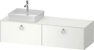 Duravit White Tulip Konsolenwaschtischunterbau wandhängend Weiß Seidenmatt 1600x550x408 mm - WT4890L WT4890L36360010