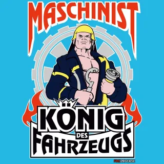 FIREUNIVERSE Hoodie "Maschinist" verschiedene Motive - 0,50€ Spende KÖNIG DES FAHRZEUGS dunkel grau mit Ärmeltext max. 18 Zeichen (am Ende der Bestellung in Bemerkungsfeld) 2XL
