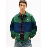 Tommy Jeans Hemdjacke TJM COLORBLOCK Regular fit mit Hemdkragen