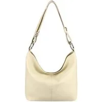 ITALYSHOP24 Shopper Made in Italy Damen Leder Tasche Schultertasche, als Handtasche, Umhängetasche, CrossOver tragbar