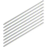 SEBSON Aufbauleuchte LED Lichtleiste 30cm 12V warmweiß 8-tlg, mit Stecker und Schalter