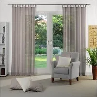 Wirth Vorhang Sunday (1 St), Schlaufen, halbtransparent, Jacquard, nach Maß