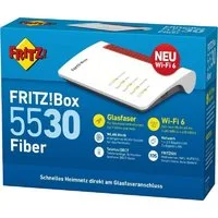 Fritz! FRITZ!Box 5530 Fiber für Glasfaser mit AON & GPON Anschlüsse WLAN-Router