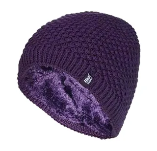 Wärmehalter - Ladies Knit Fleece gefüttert Warm Thermal Beanie Hat