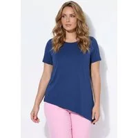 MIAMODA T-Shirt T-Shirt A-Linie asymmetrischer Zipfelsaum