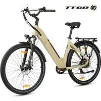 TTGO E-Bike Cityrad 28 Zoll, 150km Reichweite, C3 2.0, Elektrofahrrad, 650Wh Pedelec, 7 Gang SHIMANO, Kettenschaltung, Heckmotor, 650 Wh, 5 Unterstützungsstufen, Leicht nur 25kg, Tiefeinsteiger-Rahmen