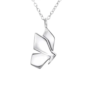 Schmetterling Halskette aus 925 Silber