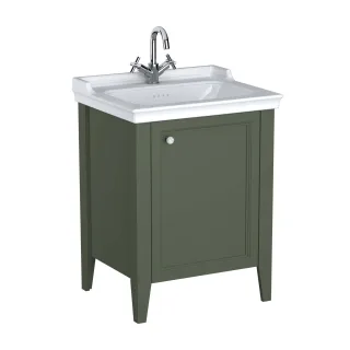 VitrA Valarte Set 65 cm Möbelwaschtisch + Waschtischunterschrank 1 Tür Türanschlag rechts,65804 65804
